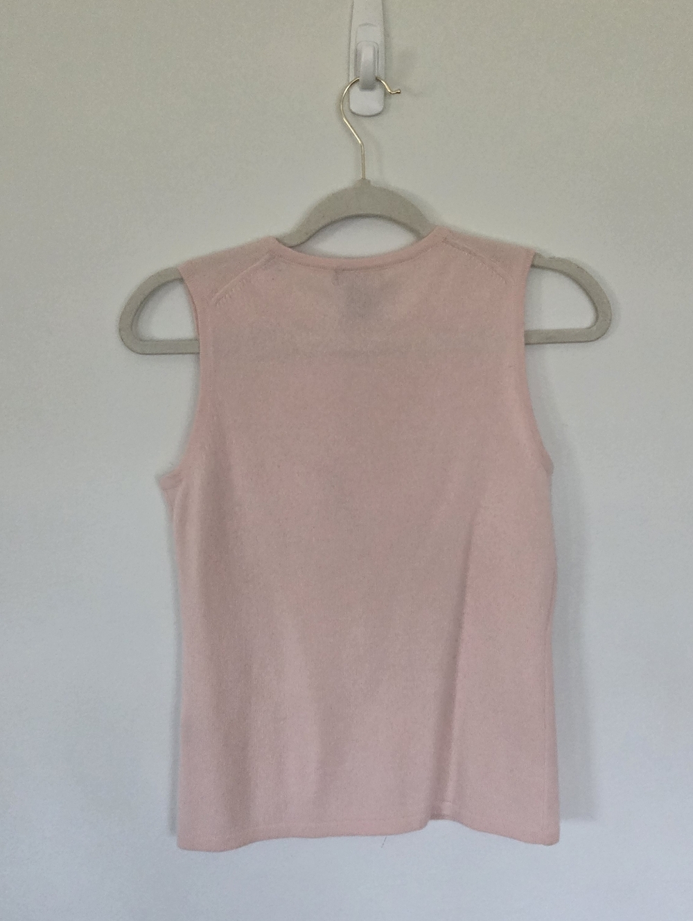 Lord & Taylor 100% Cashmere Tank Top — Pink — Size Small - Picture 5 of 6